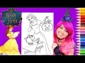 Coloring Belle Halloween Disney Princess Coloring Page Prismacolor Pencils KiMMi THE CLOWN