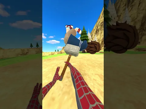 Spider-Man VR LIFTS THORS HAMMER #vr #virtualreality #spiderman #gaming #benbu
