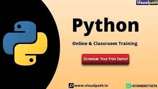Python Online Training Demo class Python Programming by Visualpath