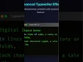 Typewriter Text Effect Animation Cinematic HTML CSS JavaScript Typing Animation