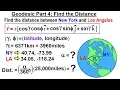 Physics - Test Your Knowledge Vectors 24 of 30 Geodesic Part 4 Find the Distance