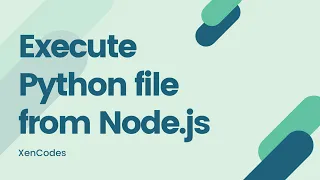 Easily execute python files from Node js
