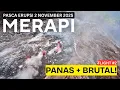 Setelah Ambrol Besar — Kubah Lava Barat Daya Merapi BRUTAL!! 🔥