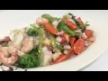 How to make American Chinese Food Happy Family Seafood Delight