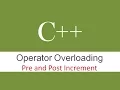 PreIncrement and Post-Increment Operator Overloading in C