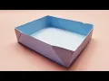 Easy paper box - no glue tape or staples A4 paper BrightAndEasy