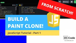 Javascript Tutorial - Build A Microsoft Paint Clone with Canvas Part 1