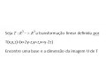 Download Lagu Base e dimensão da Imagem de uma transformação linear