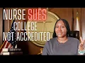 NURSING SCHOOL ACCREDITATION WHY you need a ACCREDITED PROGRAM NURSE SUES SCHOOL Fromcnatonp