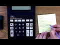 Negative numbers on a four function calculator