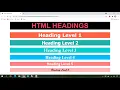 Customize HTML Headings with Fonts and Styles HTML Headings Inline CSS HTML Style Attribute