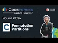 Codeforces Global Round 7 1326 C - Permutation Partitions Competitive Coding