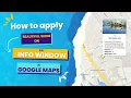How to apply beautiful skins on an info window in google maps