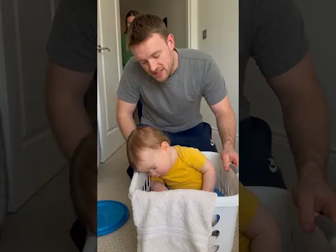 Momβs coming! Quick, pretend to sleep! ππ€« #Shorts #FunnyBaby #DadLife #FamilyComedy