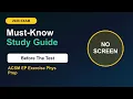 ACSM EP Exercise Phys Prep 2026 50 Must-Know Topics Before the Test Study Guide