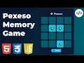 Pexeso Memory Game Using HTML CSS JavaScript Fun Mini Project