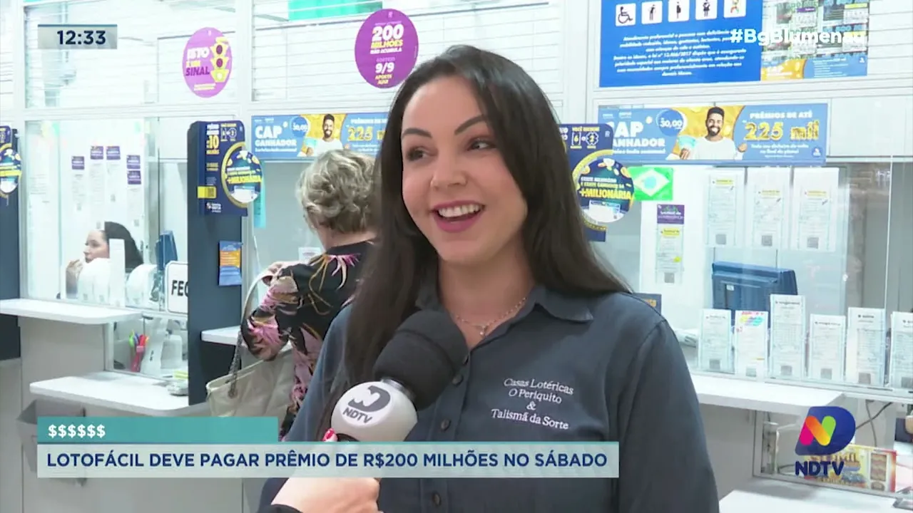 Lotofácil deve pagar prêmio de R$200 milhões no sábado