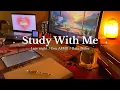 Study with me Rain sounds ASMR Pomodoro Timer 30-10 No Music Study Motivation