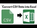 How to Import CSV File into Excel