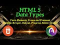 PHP Module 1 Part 11 HTML HTML Datatypes Form Elements Frame Frameset keygen accept meter