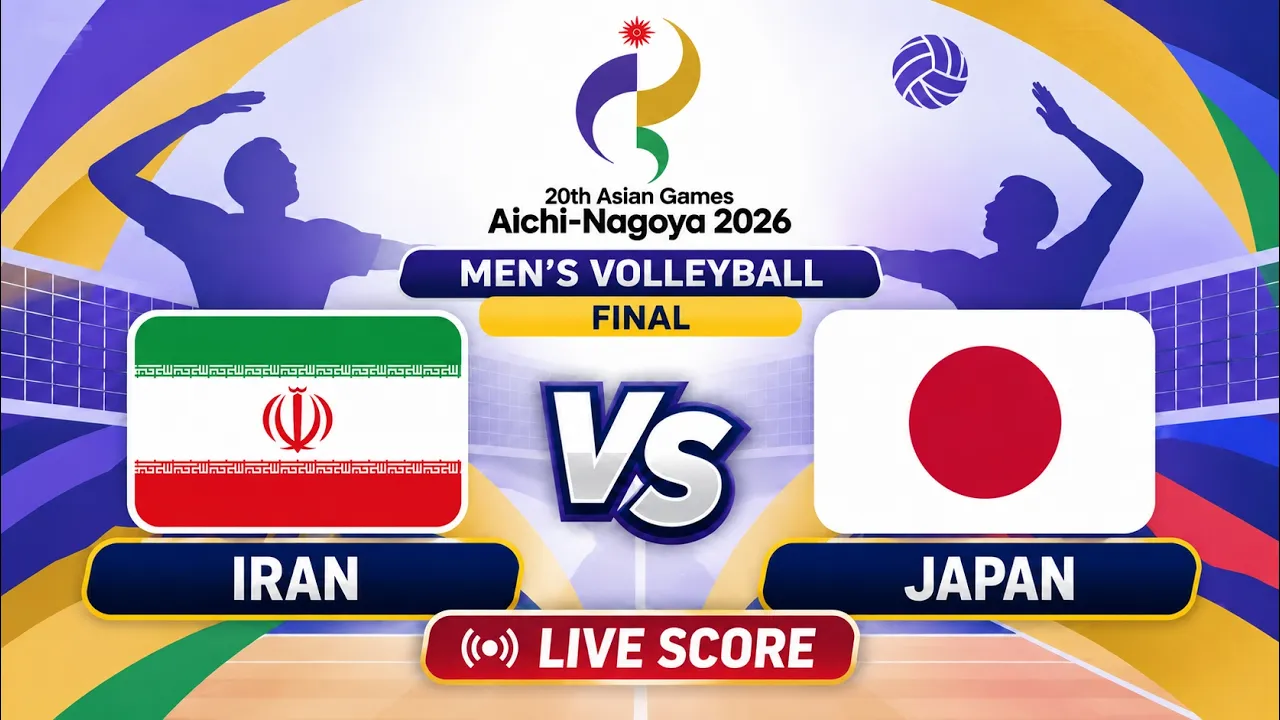 🔴 LIVE | JAPAN vs IRAN | Final: AG 2026 Men's Volleyball | Livescore Volleyball