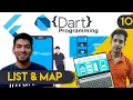 LIST and MAP - Learn DART Programming Flutter Series 2020 Episode