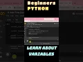 Simple Introduction to Variables - Ep 4 Variables Coding for Beginners Learn Python