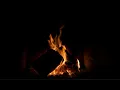 Lagu Campfire Crackling 4K Black Screen 🔥 Wood Burning Sounds for Sleep | Dark Fire Audio 12 Hours