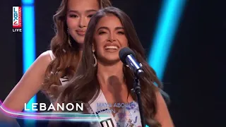 شاهدوا أول مرور لمايا أبو الحسن في حفل انتخاب ملكة جمال الكون الـ72 