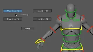 maya IKFK Switch Marking Menu