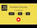 Function Currying in Javascript Currying javascript tutorial coding