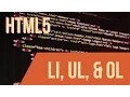 Learn HTML with Keith LI UL OL
