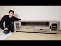 YITAHOME Farmhouse TV Stand for up to 75 TVs