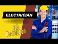 Job description of Electrician - Role Responsibilities Skills