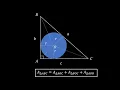 Find the Inradius of a Right Triangle a Clean Geometry Solution