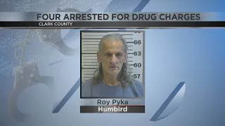 Clark County drug bust Four arrested meth and stolen car seized