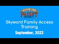 ALVIN ISD 2023-2024 Skyward Access Parent Workshop