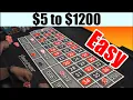 Start at 5 and win 1200 W This Roulette Strategy