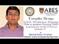 LL 1 Predictive Parser Parsing of String Limitation of LL 1 Lecture 4