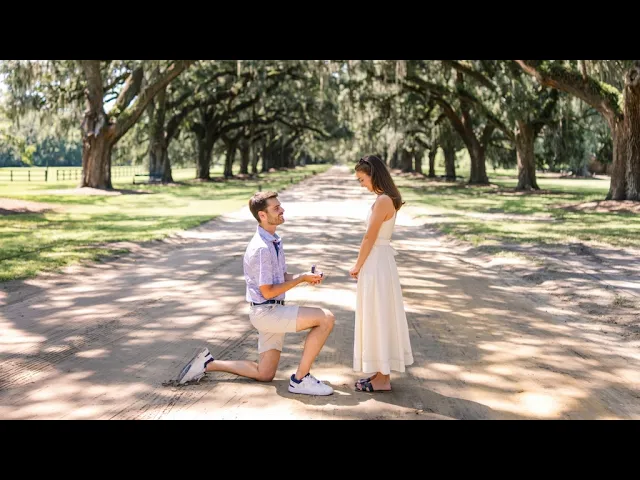 T & J’s summer proposal at Boone Hall Plantation