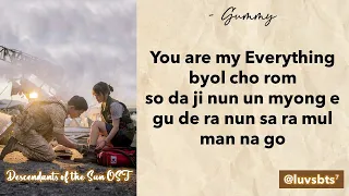 gummy you are my everything easy lyrics descendants of the sun ost 4