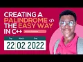 Creating a Palindrome THE EASY WAY in C With Algorithm Visualization