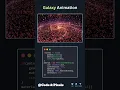 Galaxy Animation Three js WebGL Starfield Effect JavaScript Coding Shorts