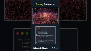 Galaxy Animation Three js WebGL Starfield Effect JavaScript Coding Shorts