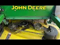 Replacing mower deck belt tension spring on John deer z225