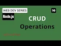 CRUD Operations in MongoDB with Mongoose Build Notes API Node js Express Tutorial