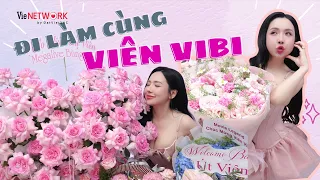 Theo chân 1 ngày đi làm cùng Viên Vibi nhá - Cổ yêu hoa, nhãn hàng thì yêu cổ