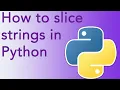 Python series session 11 String Slicing In python How to solve string slicing Problems