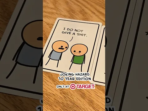Celebrate a decade of depravity with a NEW EDITION of Joking Hazard, only at Target!