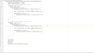 Deadlock in Java simple example
